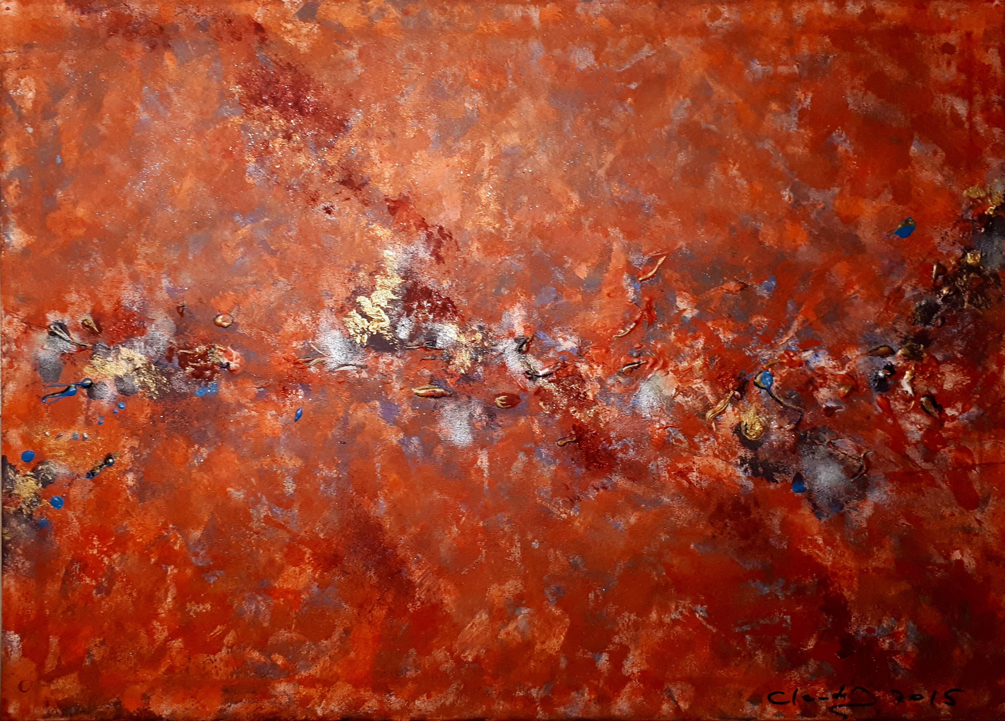 Deep Red , 70 cm x 50 cm (Breite x Höhe)
