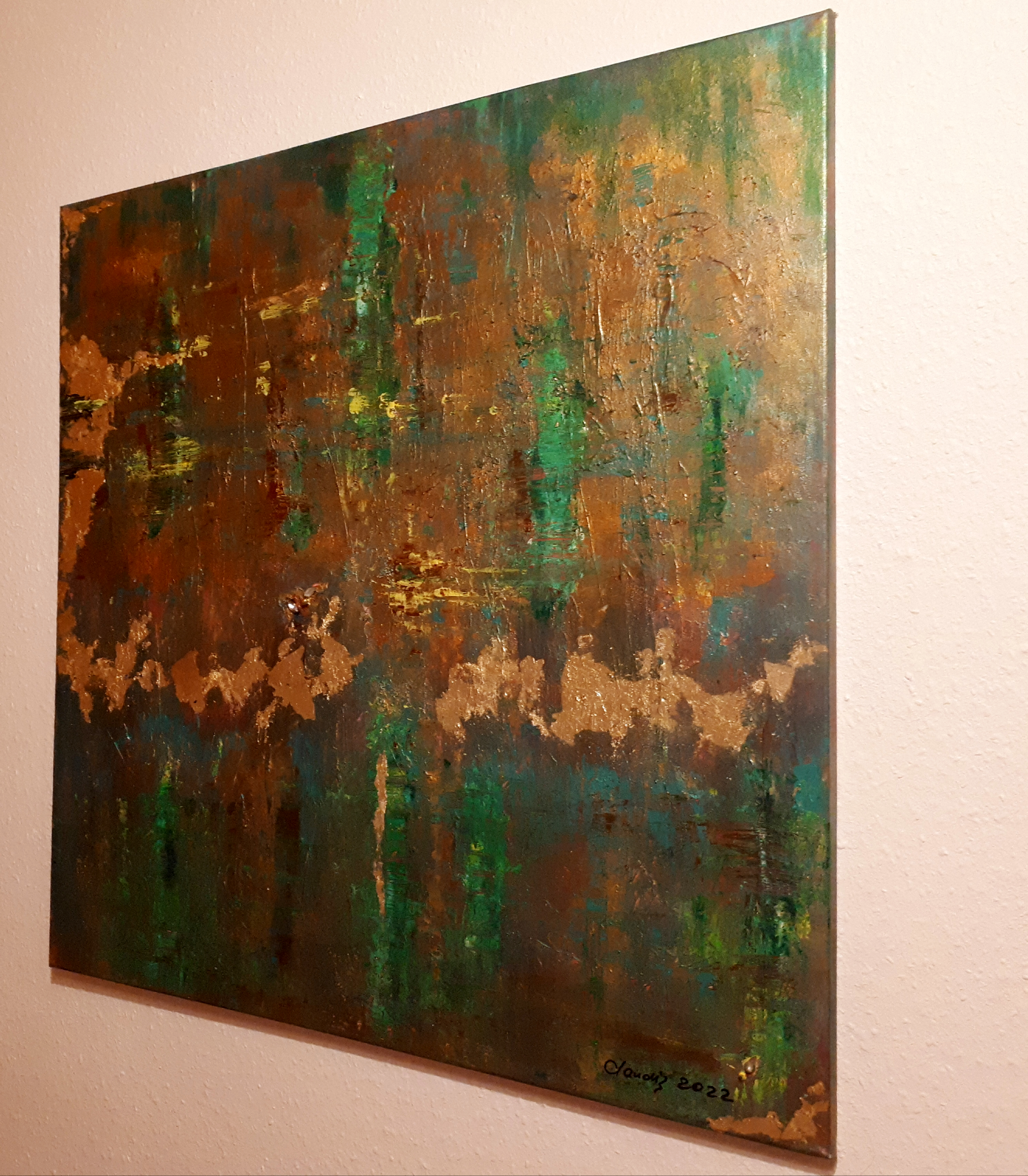 Edelrost, 80 cm x 80 cm (Breite x Höhe)