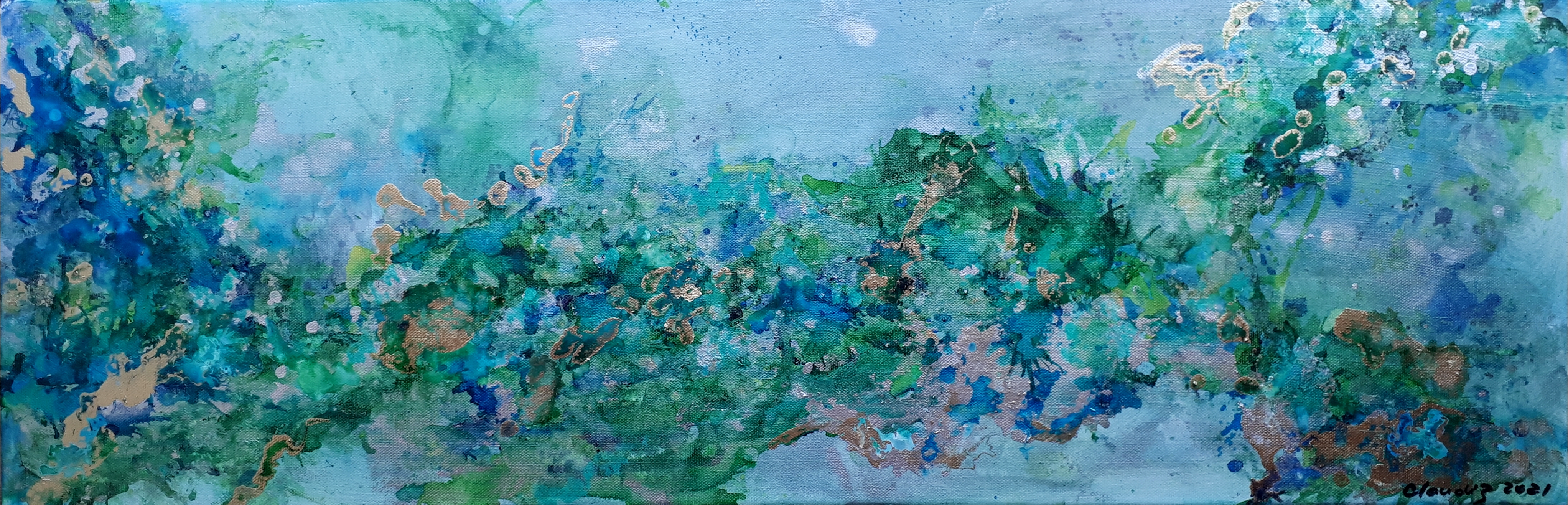 Impuls, 90 cm x 30 cm (Breite x Höhe)