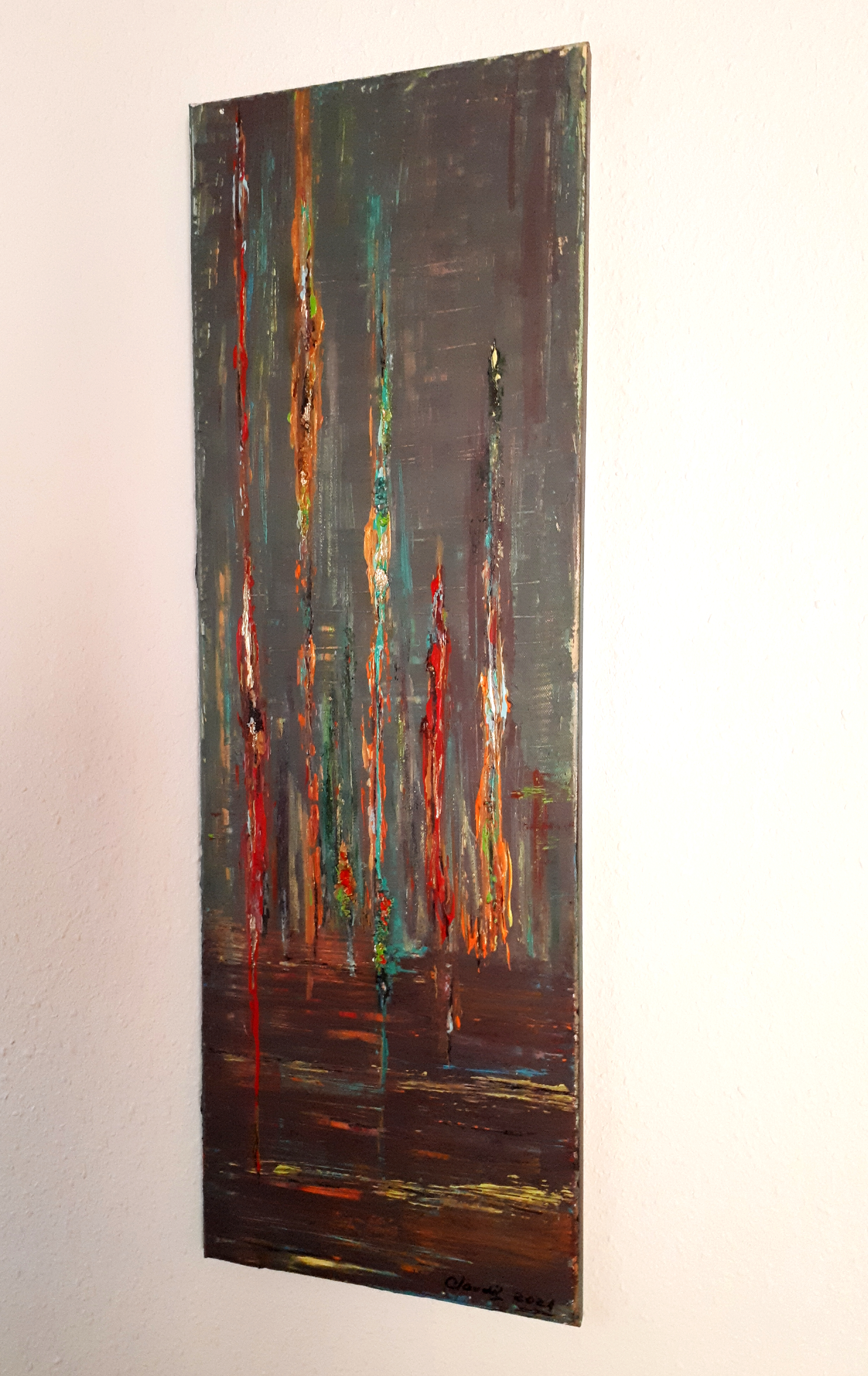 Interferenz, 30 cm x 90 cm (Breite x Höhe)