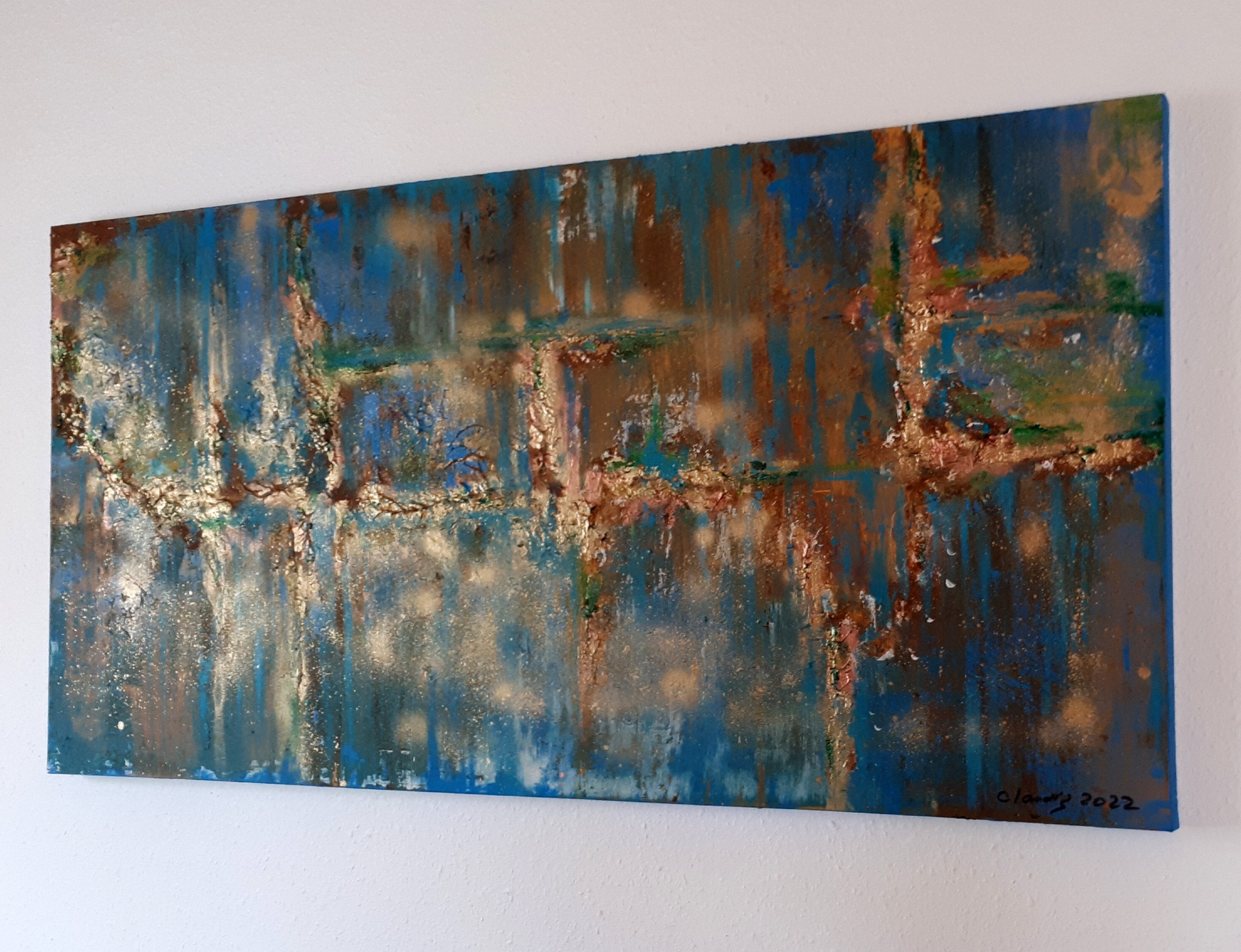 Old Rusted Metal, 140 cm x 70 cm (Breite x Höhe)
